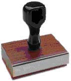 Traditional WOod Handle Rubber Stamp